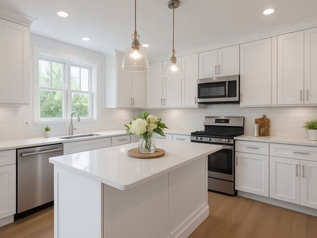 Bright professionally photographed kitchen listing photo